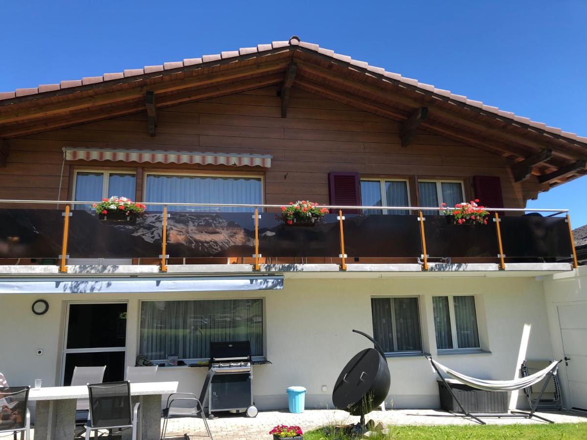 Ferienwohnung Chalet Aloa Adelboden Exterior foto